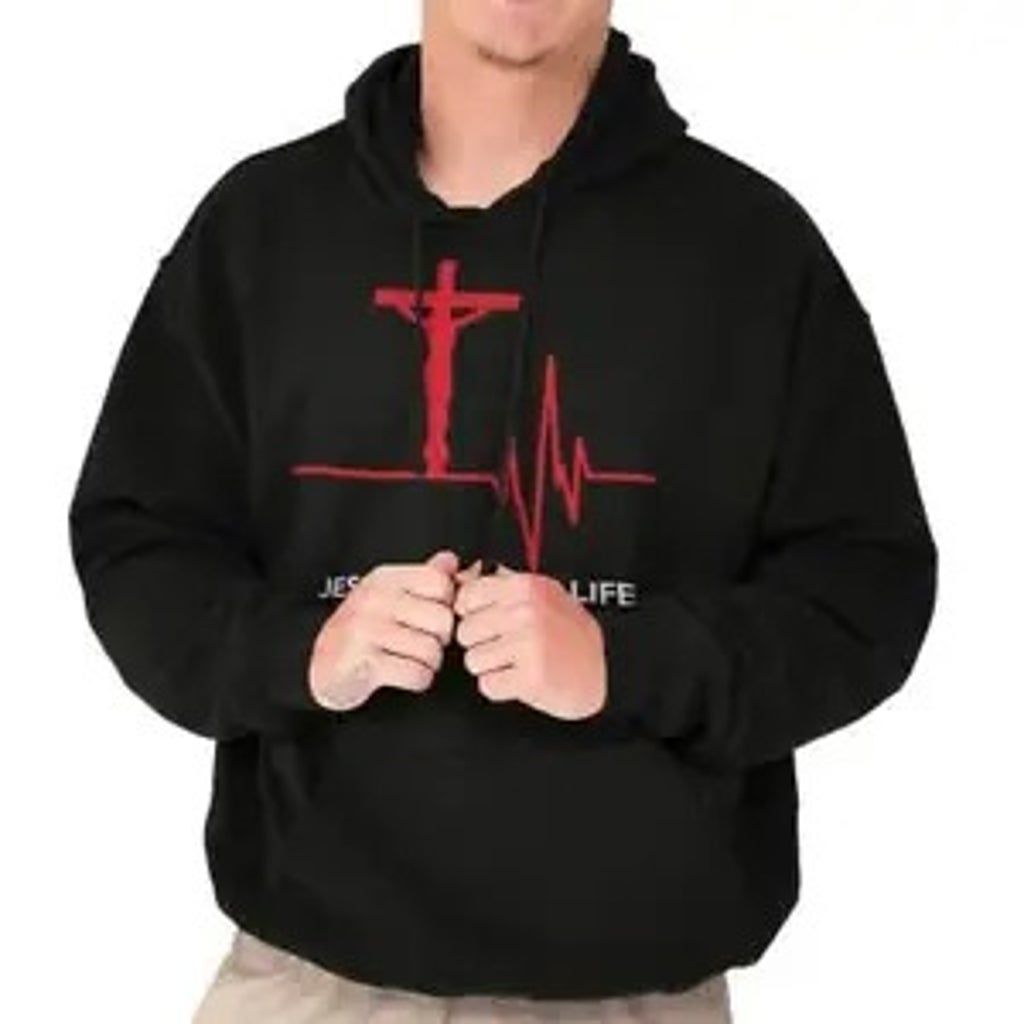 Jesus Saved My Life Christian Religious Gift Hoodie