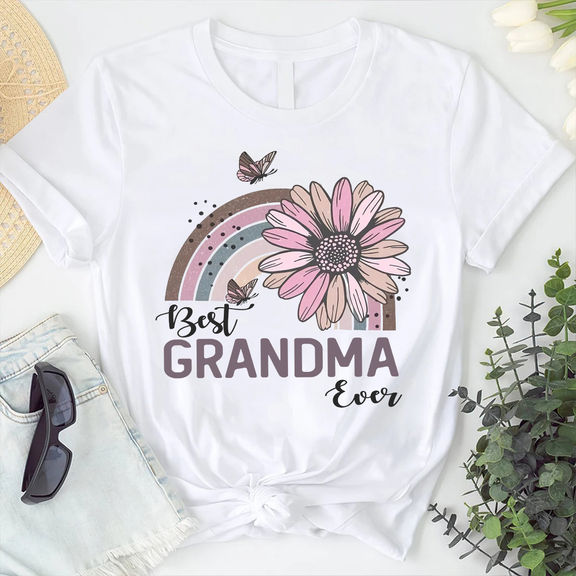 Mother’s Day Shirts – Best Grandma Ever Shirt, Promoted to Grandma, Happy Mother’s Day Gift For Grandma, Best Mom Shirt – Personalized Shirt