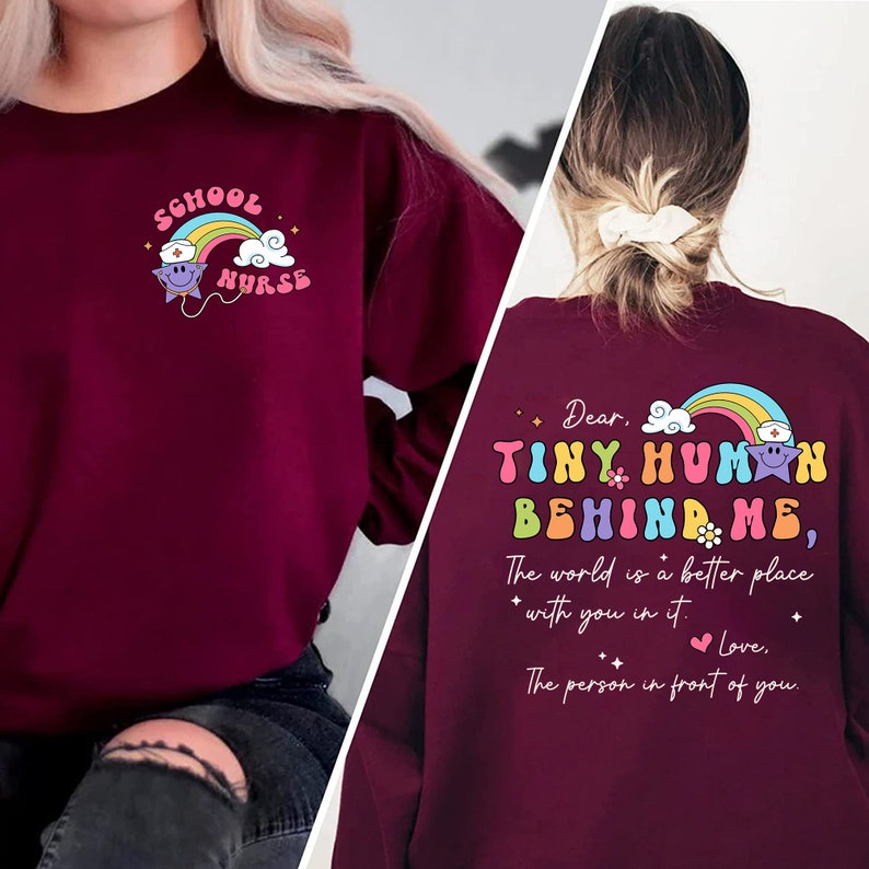 School Nurse Shirt, Dear Tiny Human Behind Me Shirt, Ice Wizard School Nurse, Nurse Shirt, Future Nurse Shirt, Nurse gift, Nurse Week