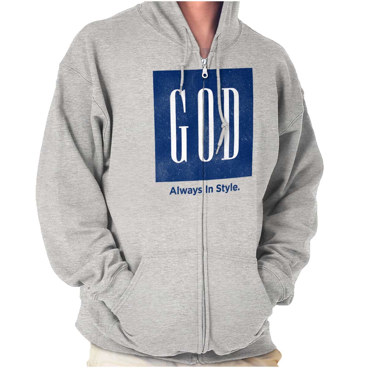 God In Style Zip Hoodie