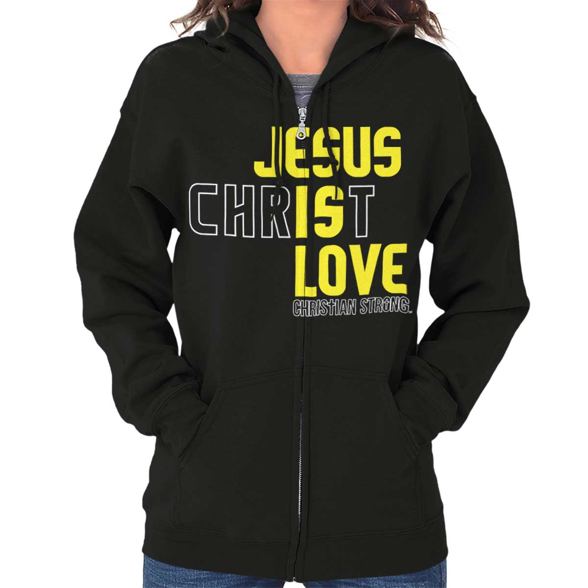 Jesus Christ Love Zip Hoodie