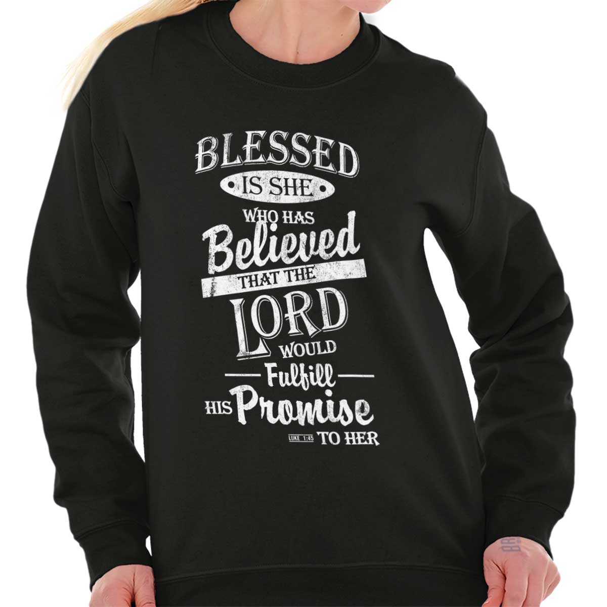 Blessed Is She Crewneck Sweatshirt