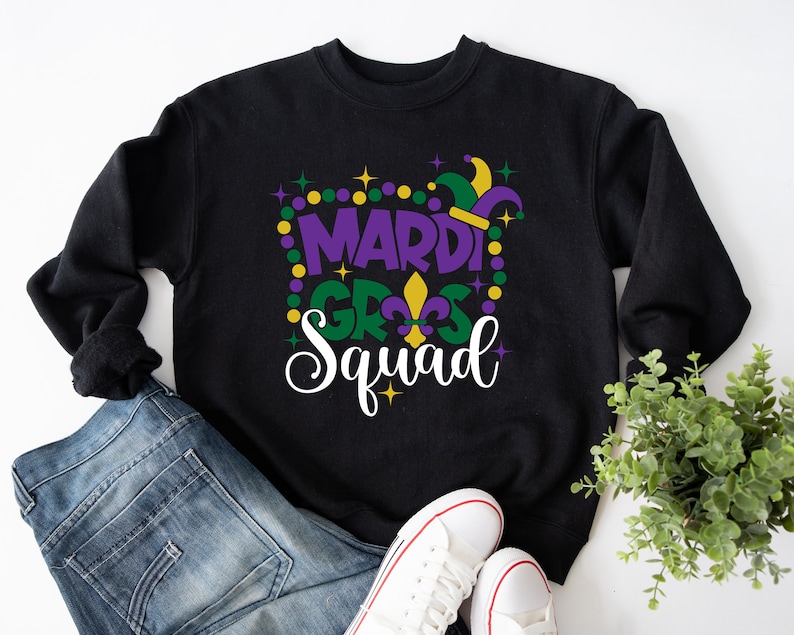 Mardi Gras Squad Shirt, Mardi Gras Shirt, Family Squad Party Shirt, Gift For Mardi Gras, Mardi Gras Carnival Party, Louisiana Party Shirt