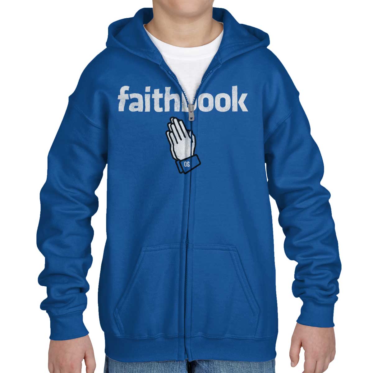 Faithbook Christian Youth Zip Hoodie