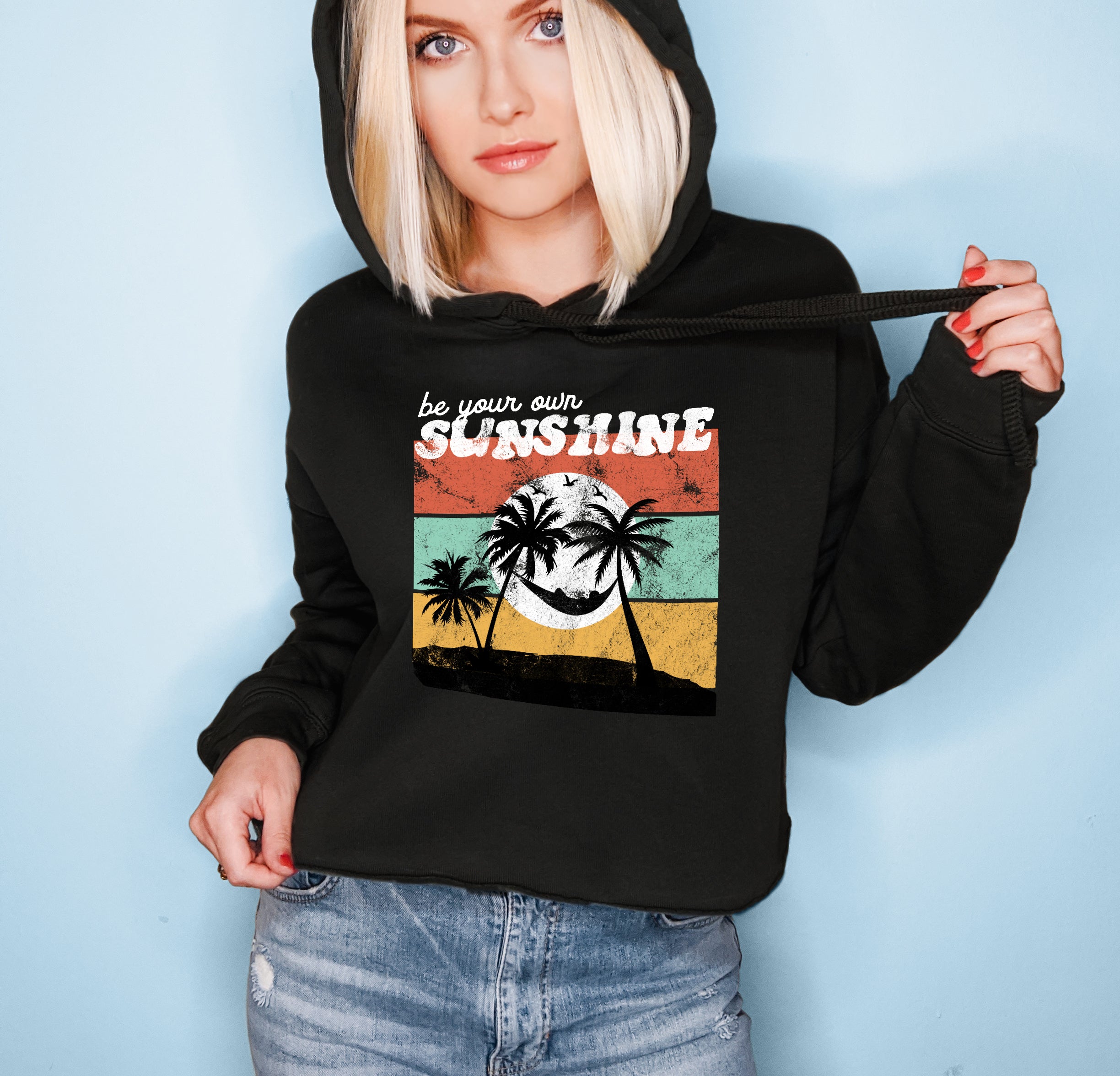 Be Your Own Sunshine Crop Hoodie