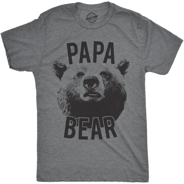 Mens Papa Bear T Shirt, Funny Fathers Day, Idea for Dad, Papa Hilarious Husband