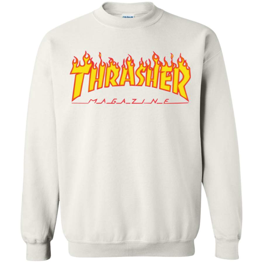 Thrasher Magazine Flame Pullover Sweatshirt