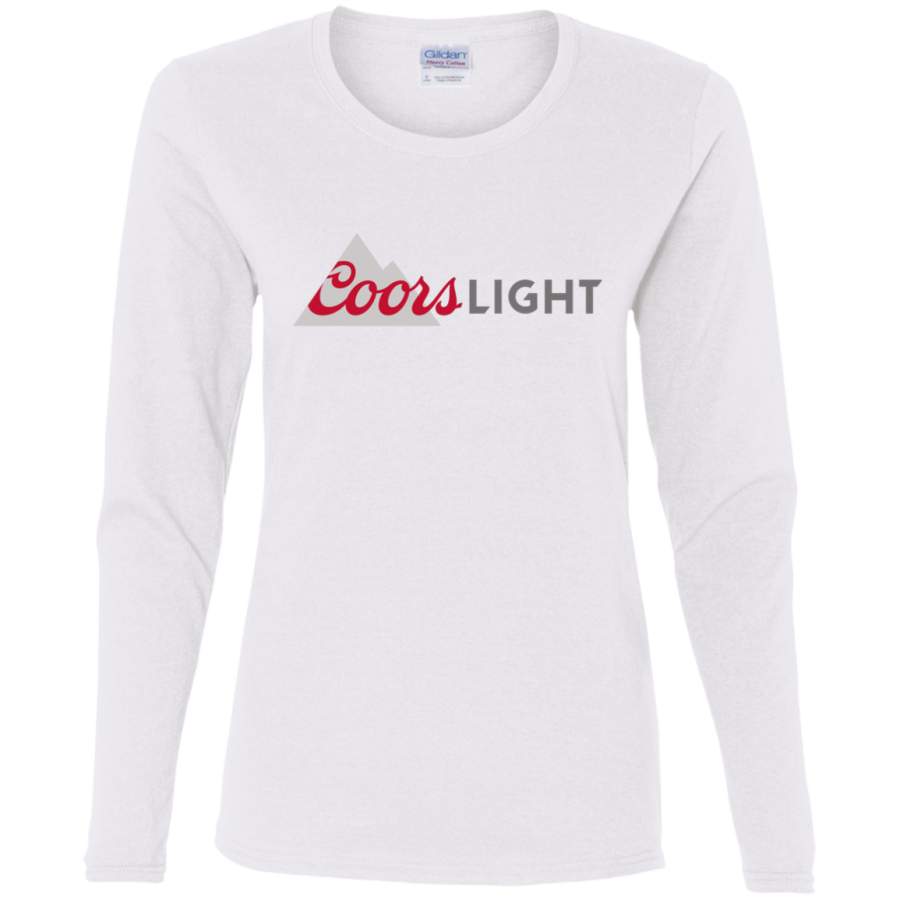 AGR Coors Light Beer Ladies’ Cotton LS T-Shirt