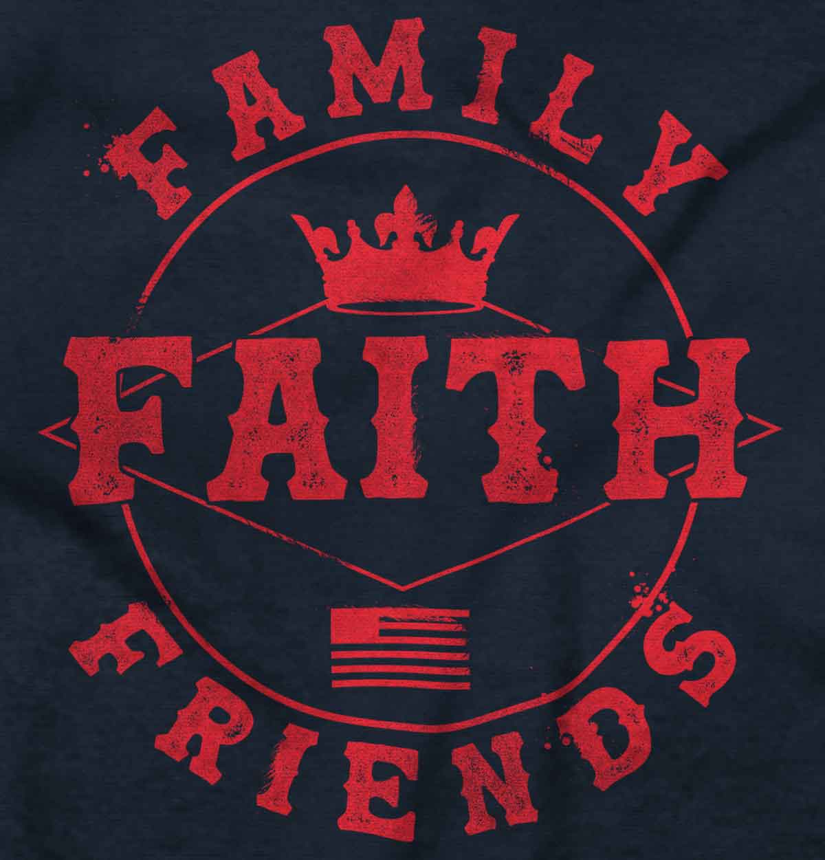 Faith Family Friends Crop Top Crewneck Sweatshirt