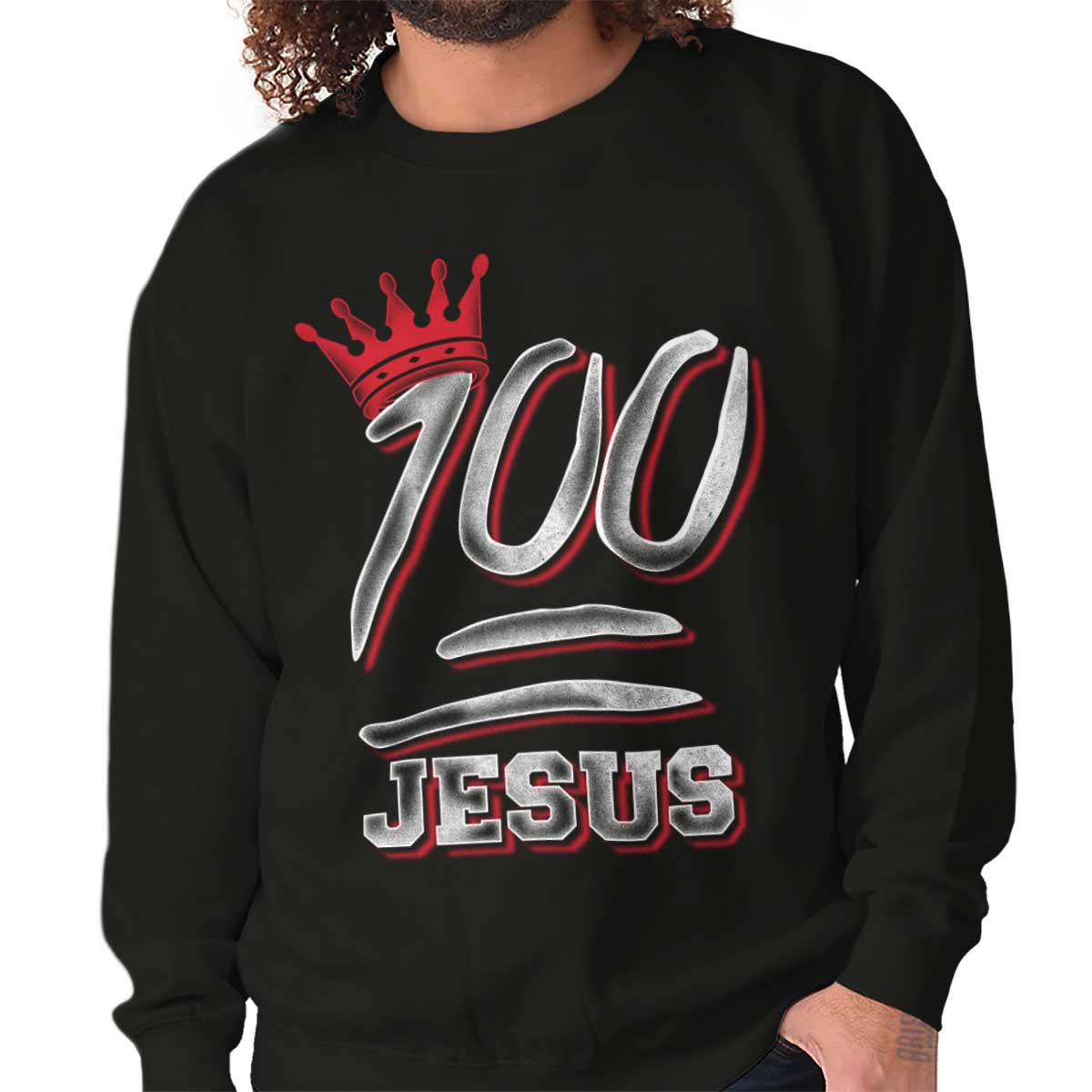 100 Jesus Crewneck Sweatshirt