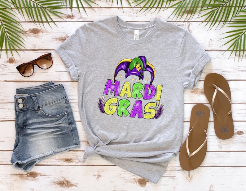 Mardi Gras Sweatshirt, Cute Mardi Gras Long Sleeve shirt, Louisiana Sweatshirt, New Orleans Sweater, Flower de luce Sweatshirt