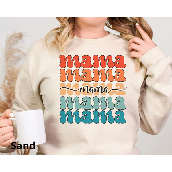 Mama Sweatshirt, Mothers Day Sweatshirt, Retro Mama Sweatshirt, Gift For Mom, New Mom Sweatshirt, First Mothers Day Gift