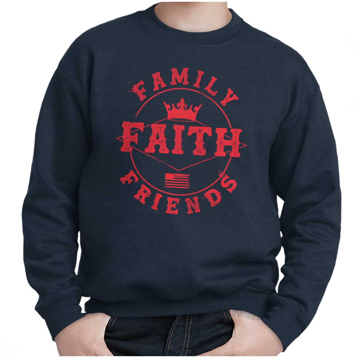 Faith Family Friends Youth Sweatshirt