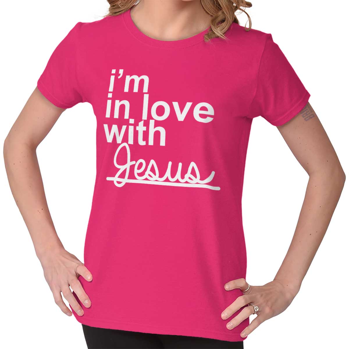 In Love With Jesus Ladies T Shirt