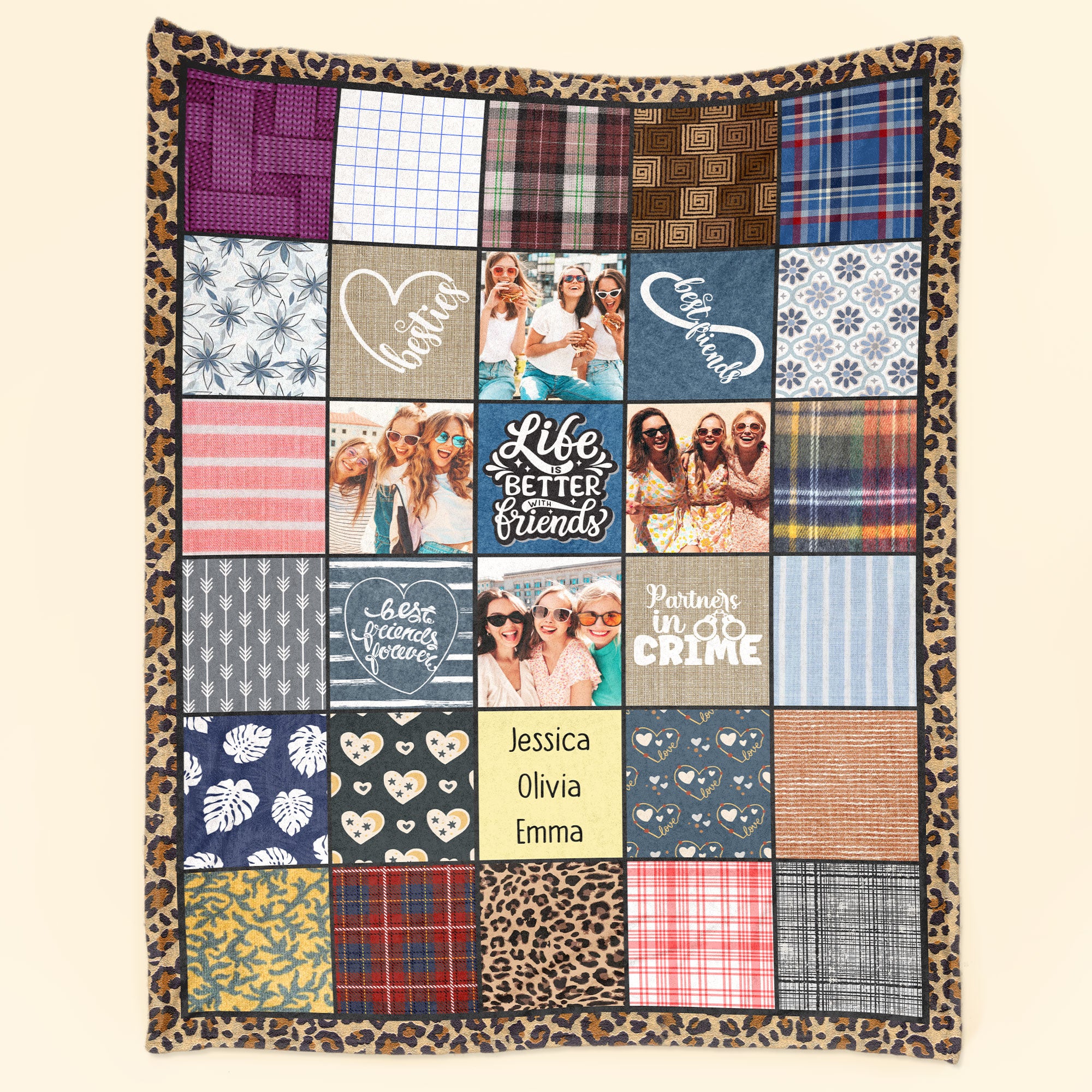 Life Is Better With Friends – Personalized Blanket