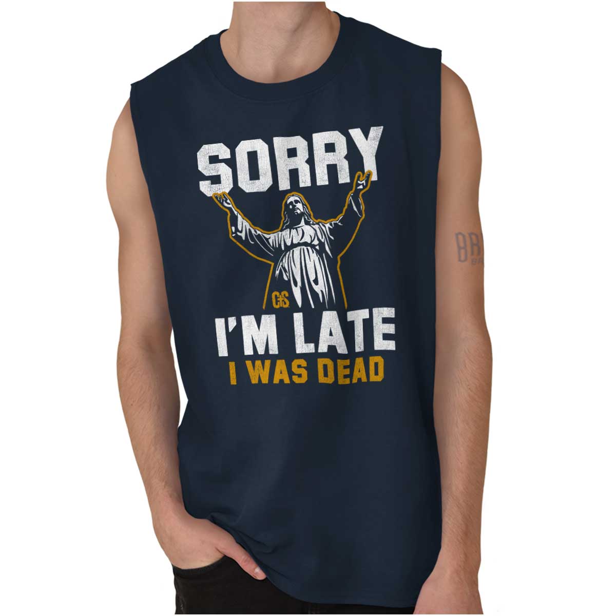 Sorry I’M Late Sleeveless T Shirt