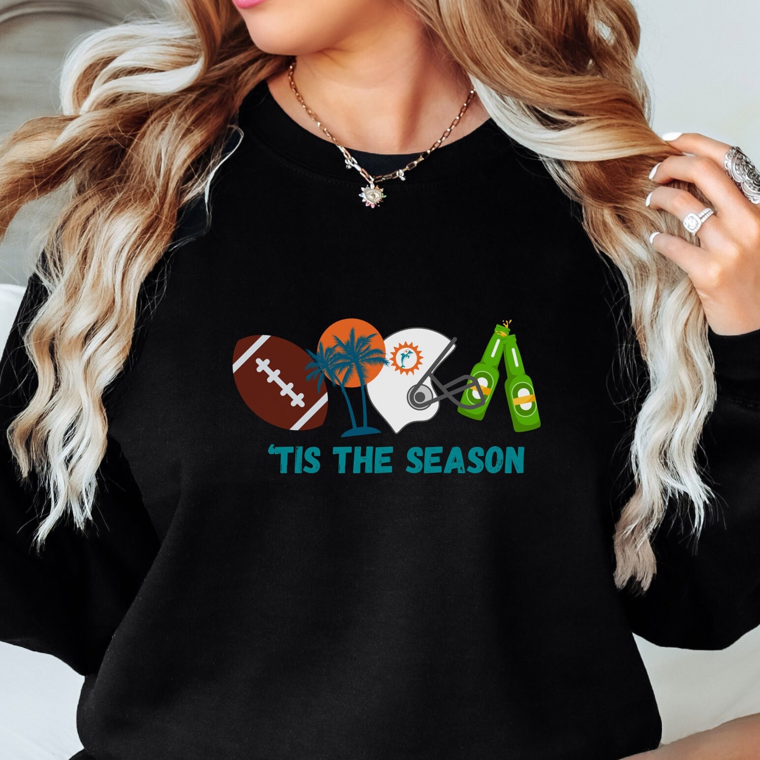 Miami Football SweatShirt, Miami Football Sweatshirt, Miami Football shirt, Miami sweater, Sunday Football, Miami fan Sweatshirt