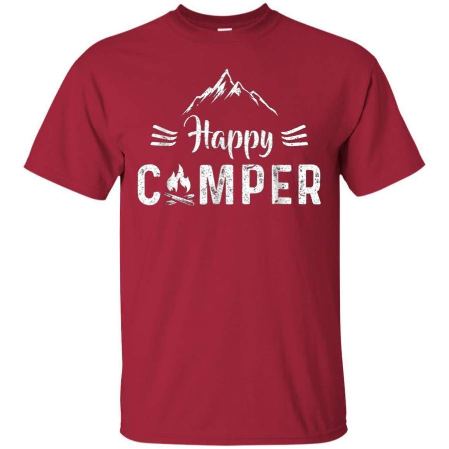 AGR Happy Camper Tshirt  Gift For Camping Lovers Jaq T-shirt