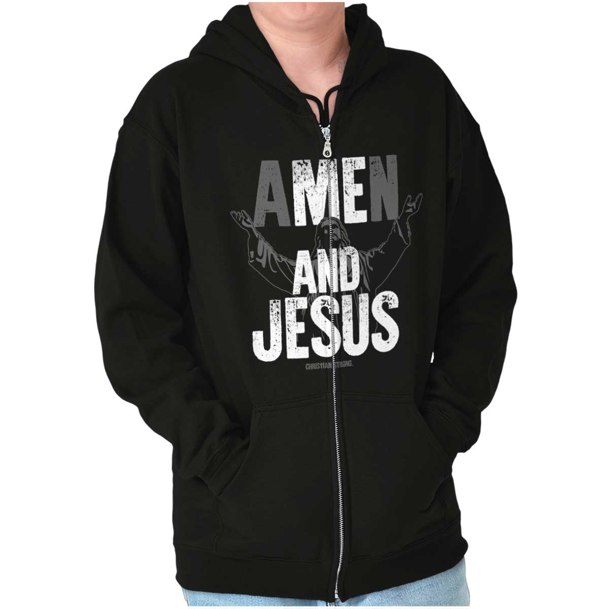 Me And Jesus Zip Hoodie