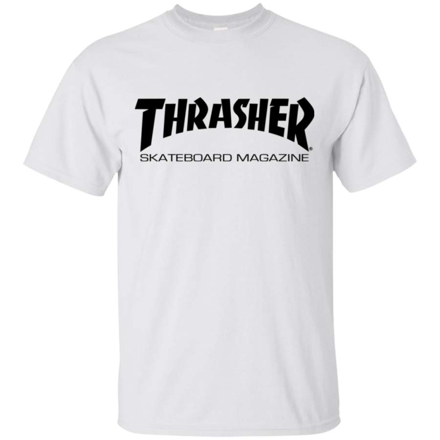 Thrasher Magazine Skateboarding black original logo T-Shirt