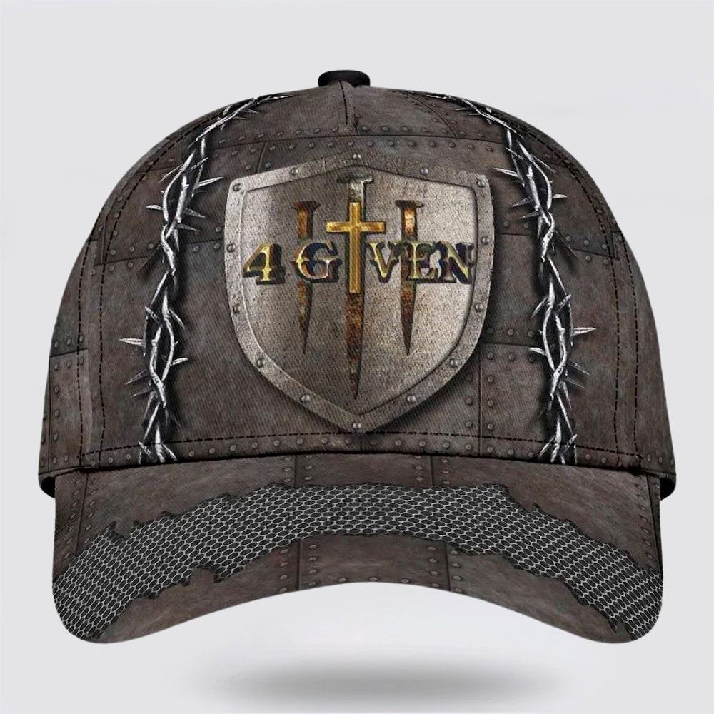 1 Cross 3 Nails 4Given All Over Print Baseball Cap, God Cap, Gift Ideas For Male