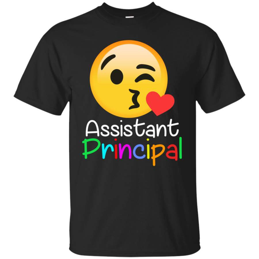 AGR Assistant Principal T shirt for Emoji heart love Teacher Day