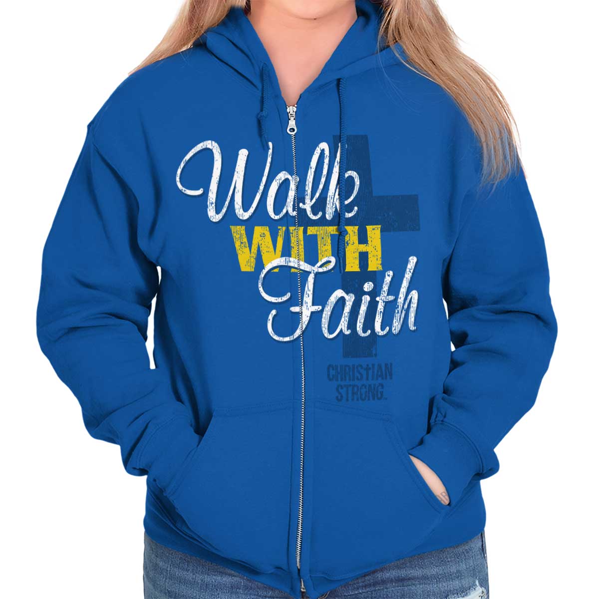 Walk With Faith Zip Hoodie