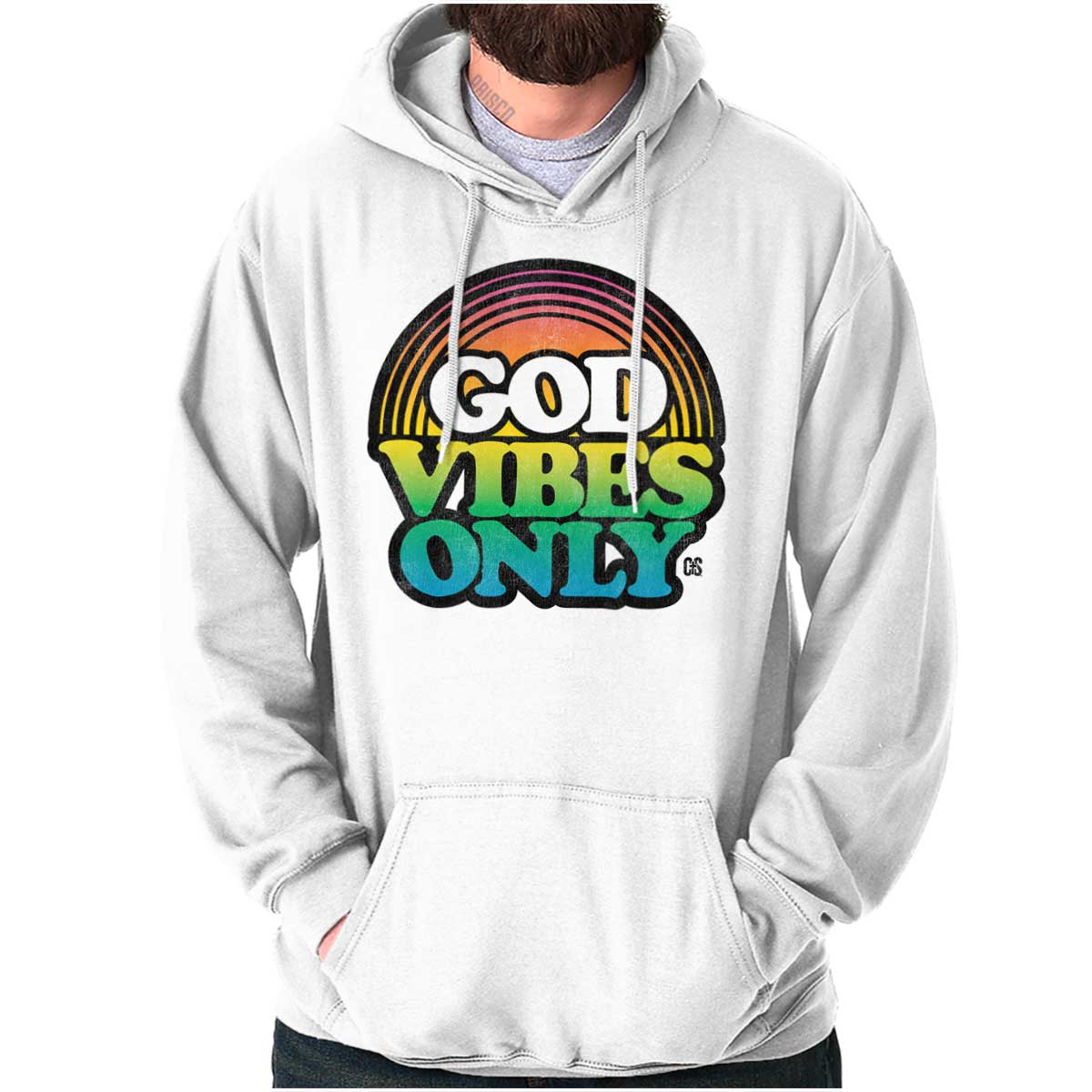 God Vibes Only Retro Hoodie