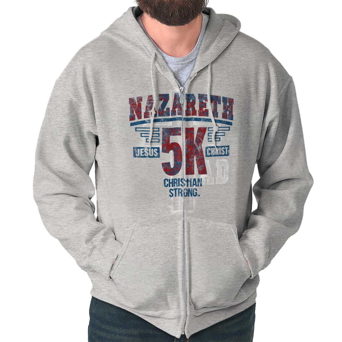 Nazareth 5K Christian Zip Hoodie