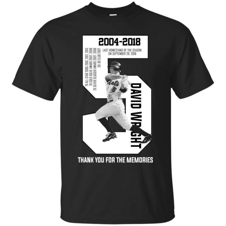 AGR David Wright Thank You For The Memories T Shirt