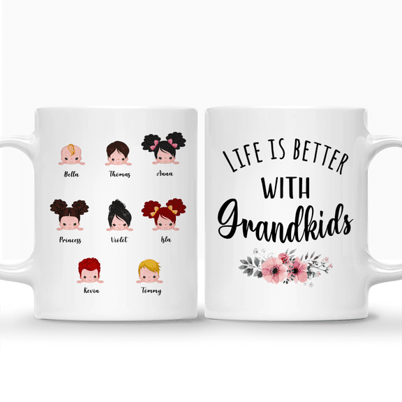 Life Is Better With Grandkids Coffee Mug – Personalized Mug