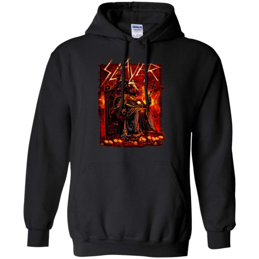 Slayer T Shirt Goat Skull Band Logo Official Pullover Hoodie