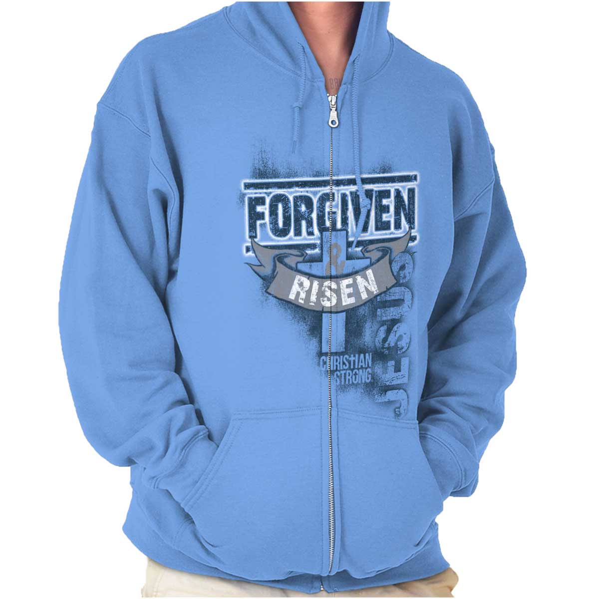 Forgiven And Risen Zip Hoodie