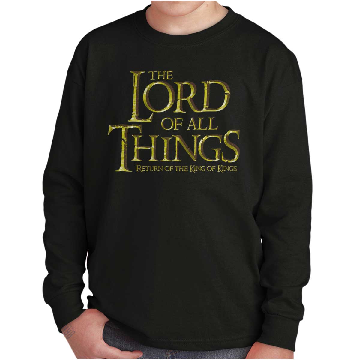 Lord Of All Things Youth Long Sleeve T Shirt