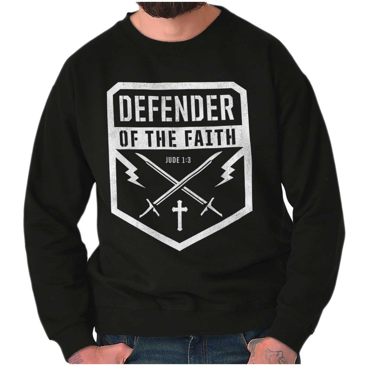 Defender Of The Faith Crewneck Sweatshirt