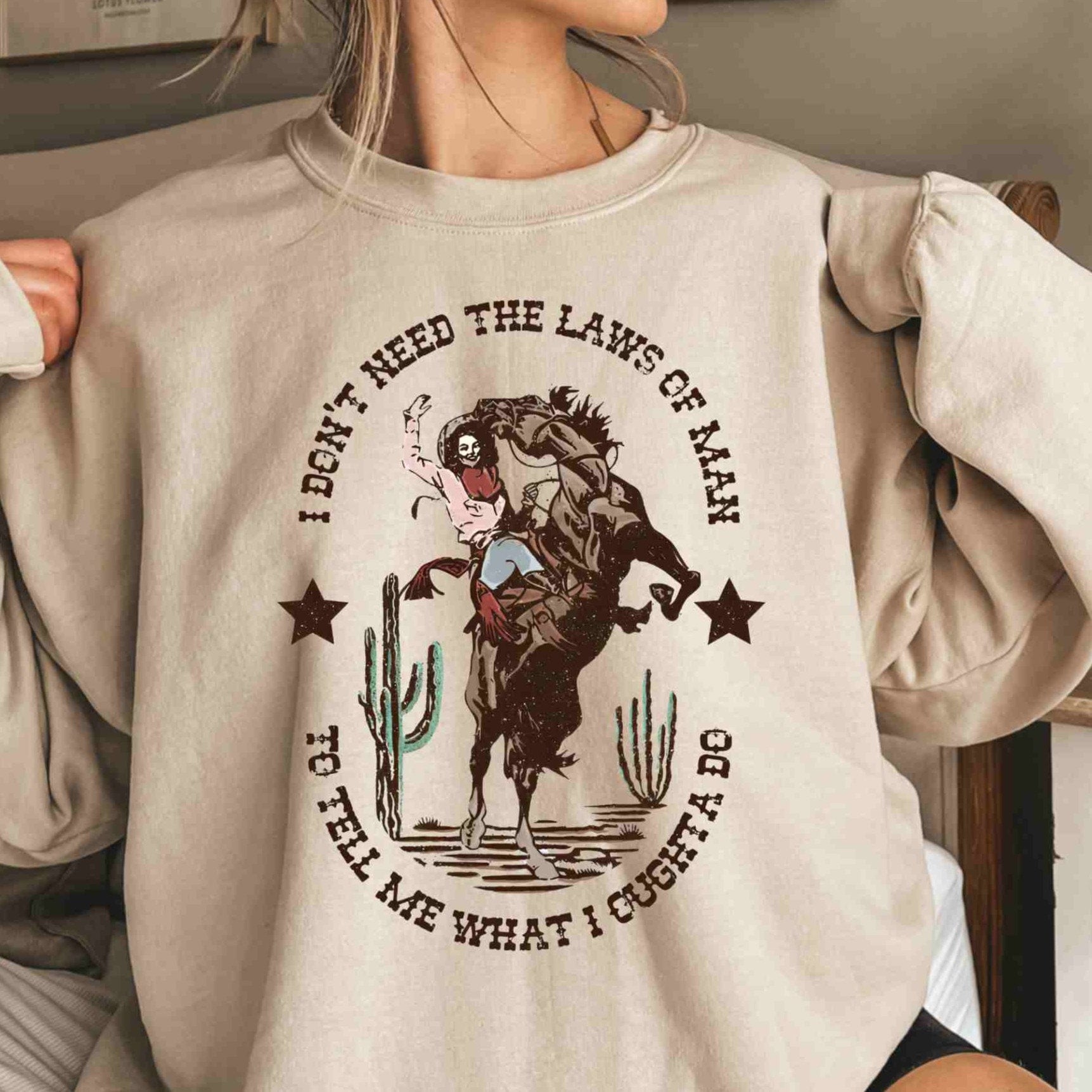 I Don’t Need The Laws Of Men To Tell Me What I Ought To Do Shirt, Country Music Shirt, Gift for Her, Western Shirt Womens Graphic Tshirts