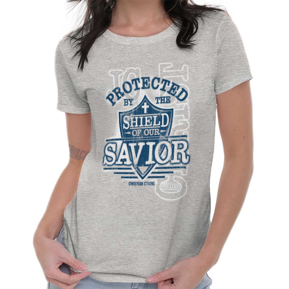 Shield Of Our Savior Ladies T Shirt