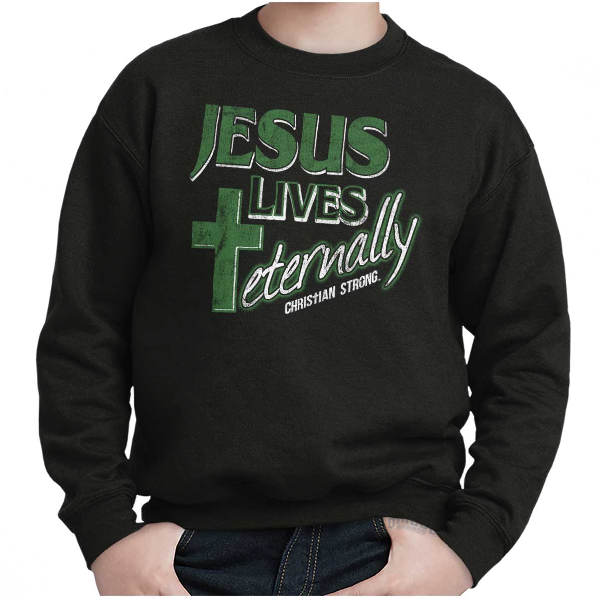 Jesus Lives Eternally Youth Sweatshirt