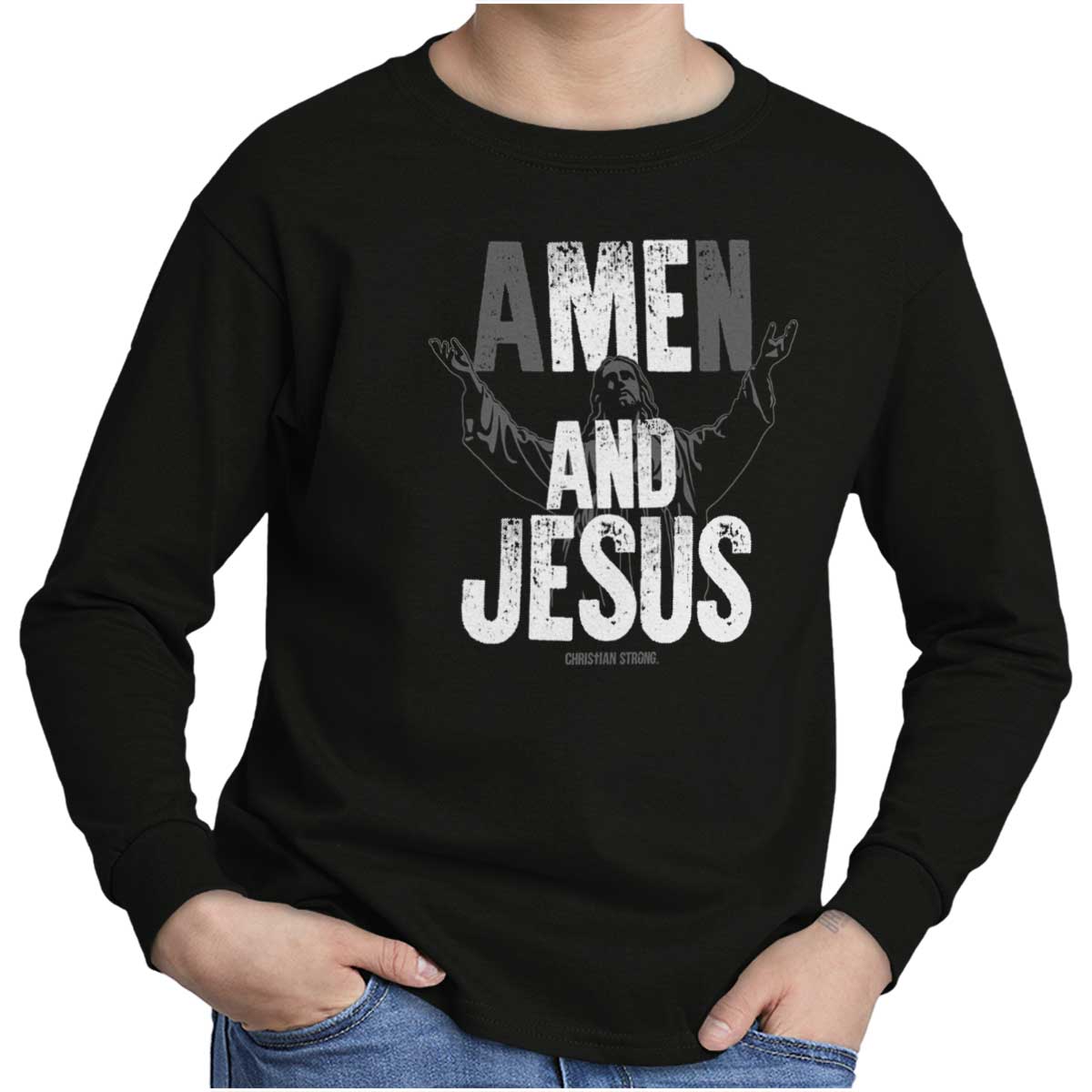 Me And Jesus Youth Long Sleeve T Shirt