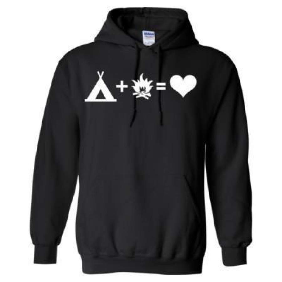 AGR Camping Love Heart – Heavy Blend™ Hooded Sweatshirt