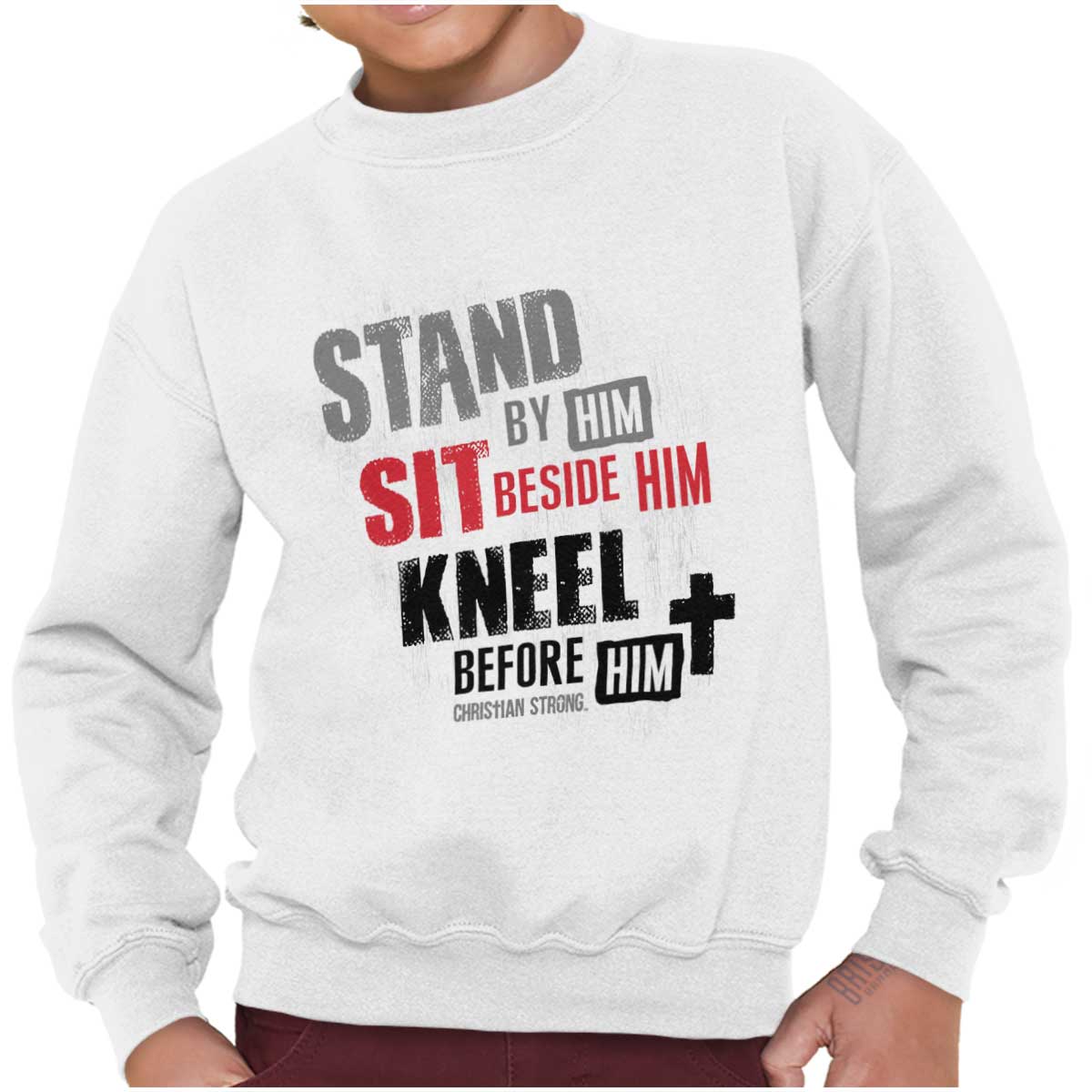 Stand Sit Kneel Youth Sweatshirt