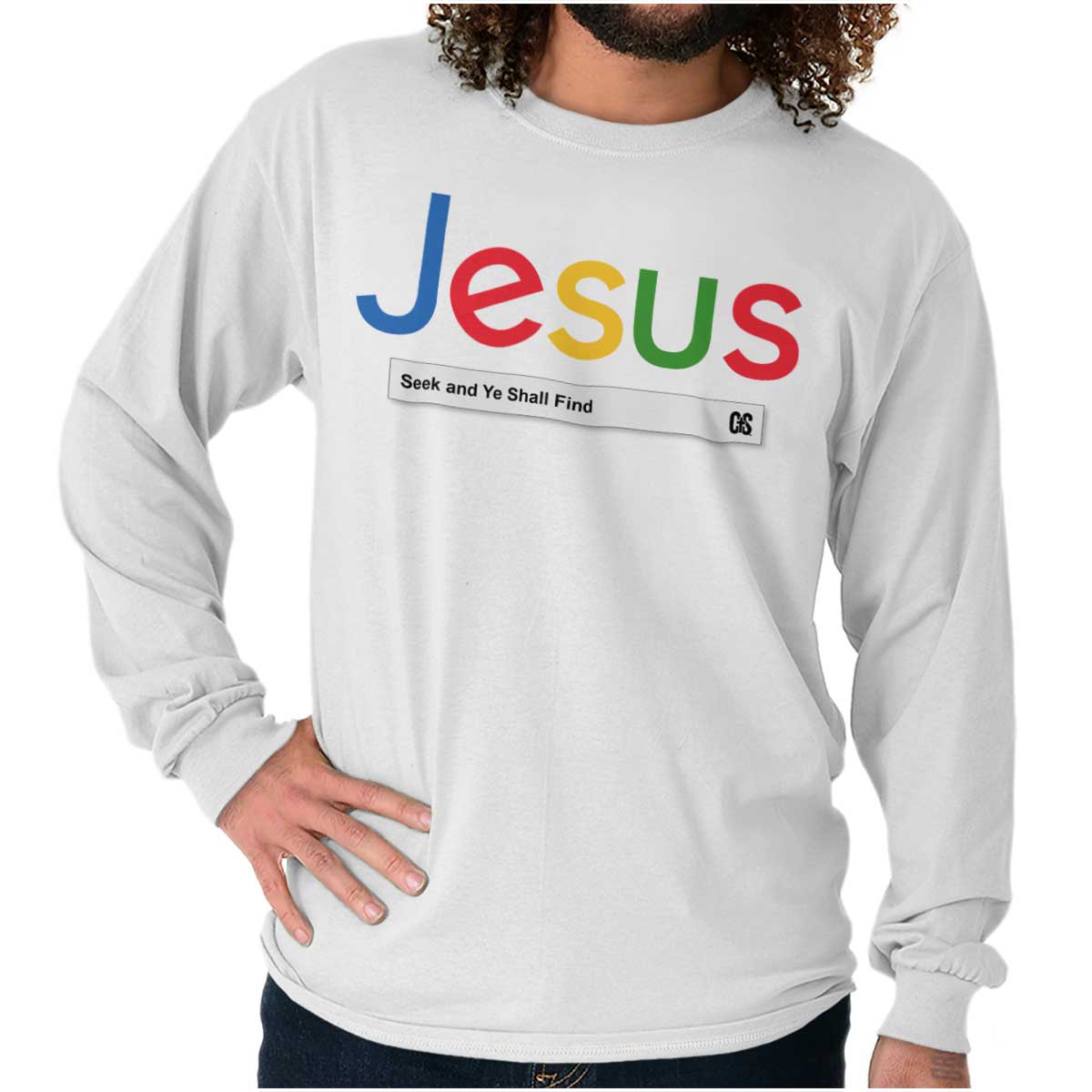 Jesus Seeking Answers Long Sleeve T Shirt