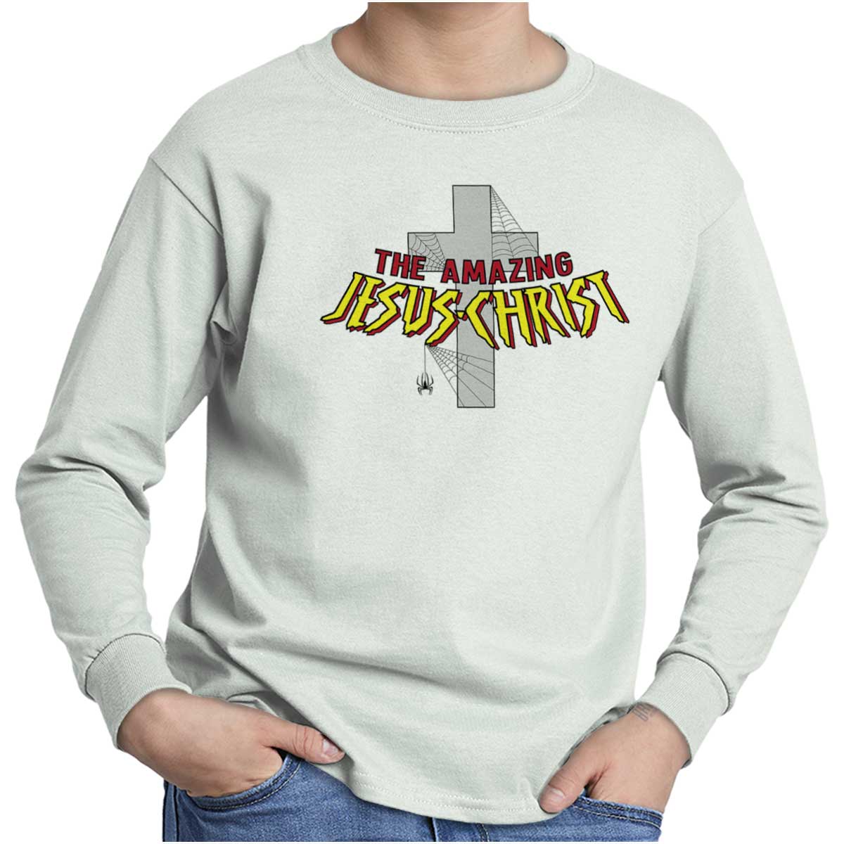 Amazing Jesus Christ Youth Long Sleeve T Shirt