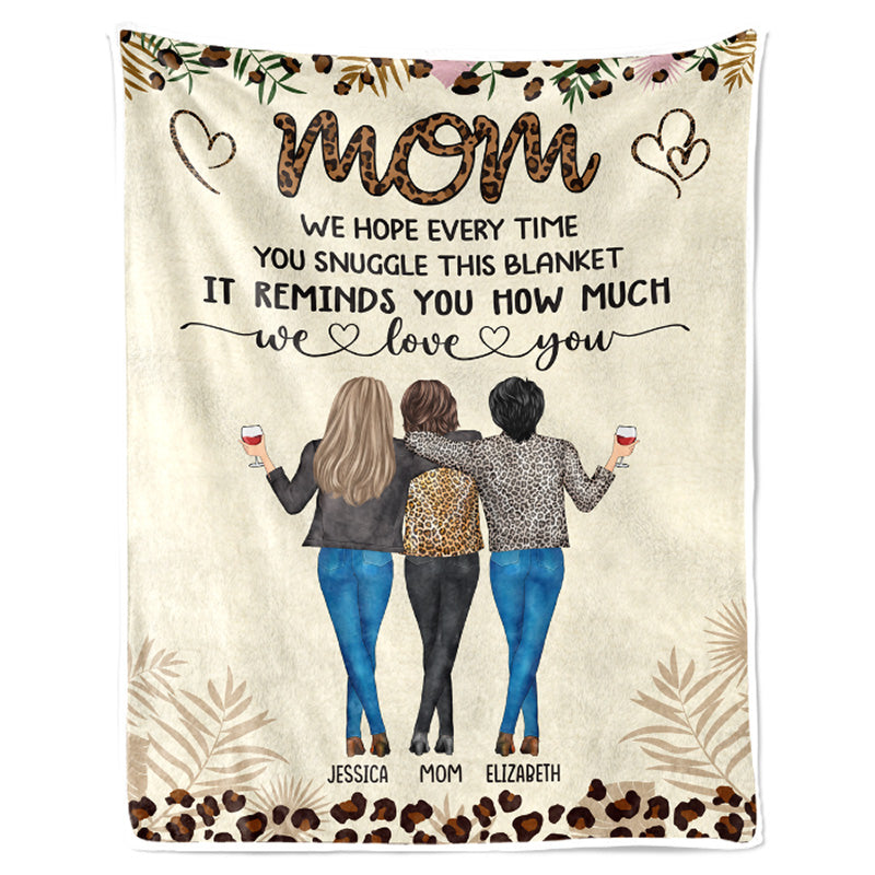 My Mother Is A Walking Miracle – Family Personalized Custom Fleece Blanket – Gift For Mom, Mothers Day Gift