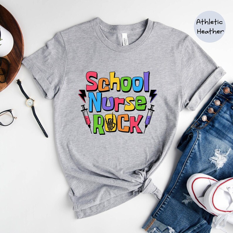 School Nurse Shirt, School Nurse Rock Shirt, Nurse Appreciation, Nurse Shirt, Future Nurse Shirt, Nurse gift, School Nurse Week, Test Day