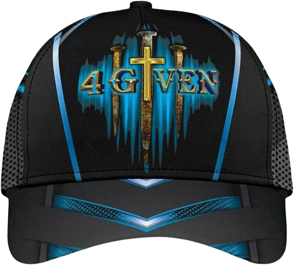 Jesus 1 Cross 3 Nails 4Given All Over Print Baseball Cap, God Cap, Gift Ideas For Male