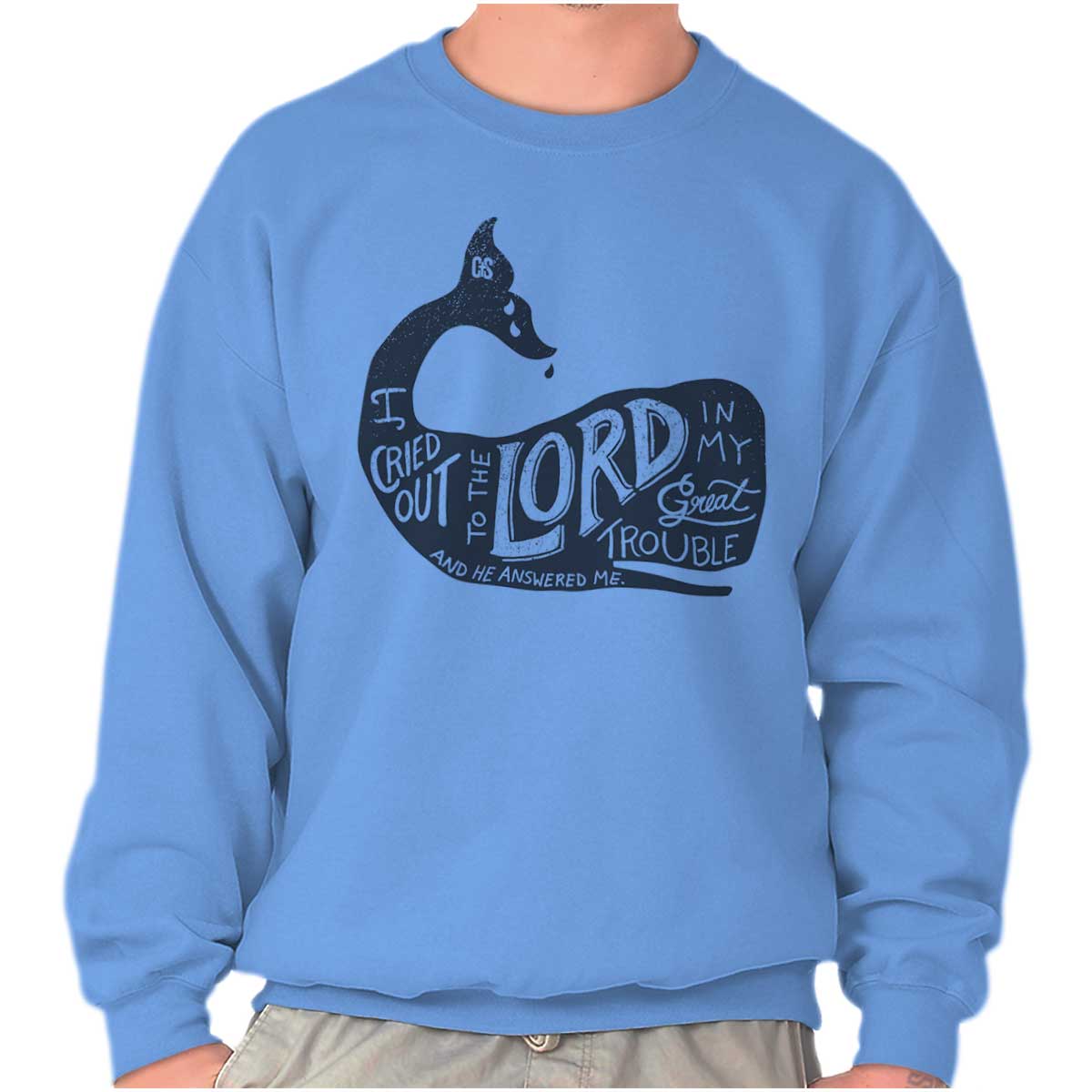 Jesus Whale Crewneck Sweatshirt