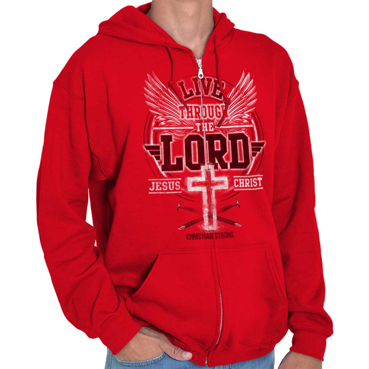 Live Through The Lord Zip Hoodie