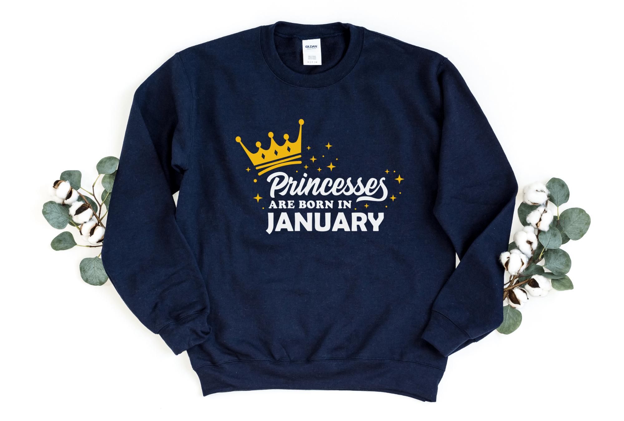 Princess Birthday Sweatshirt (Customize Your Month)