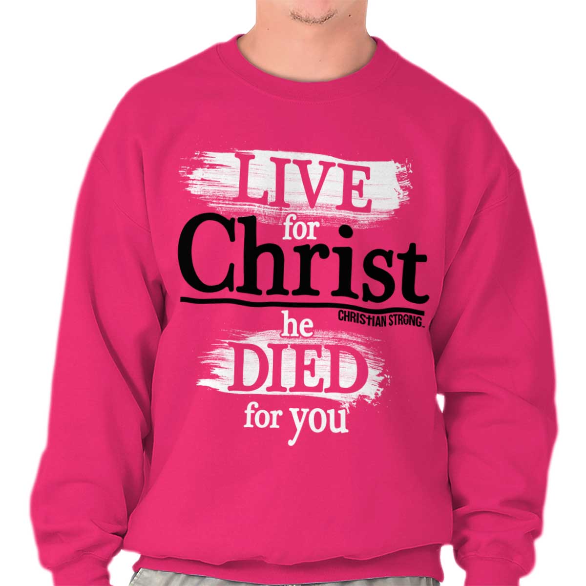 Live For Christ Died Crewneck Sweatshirt